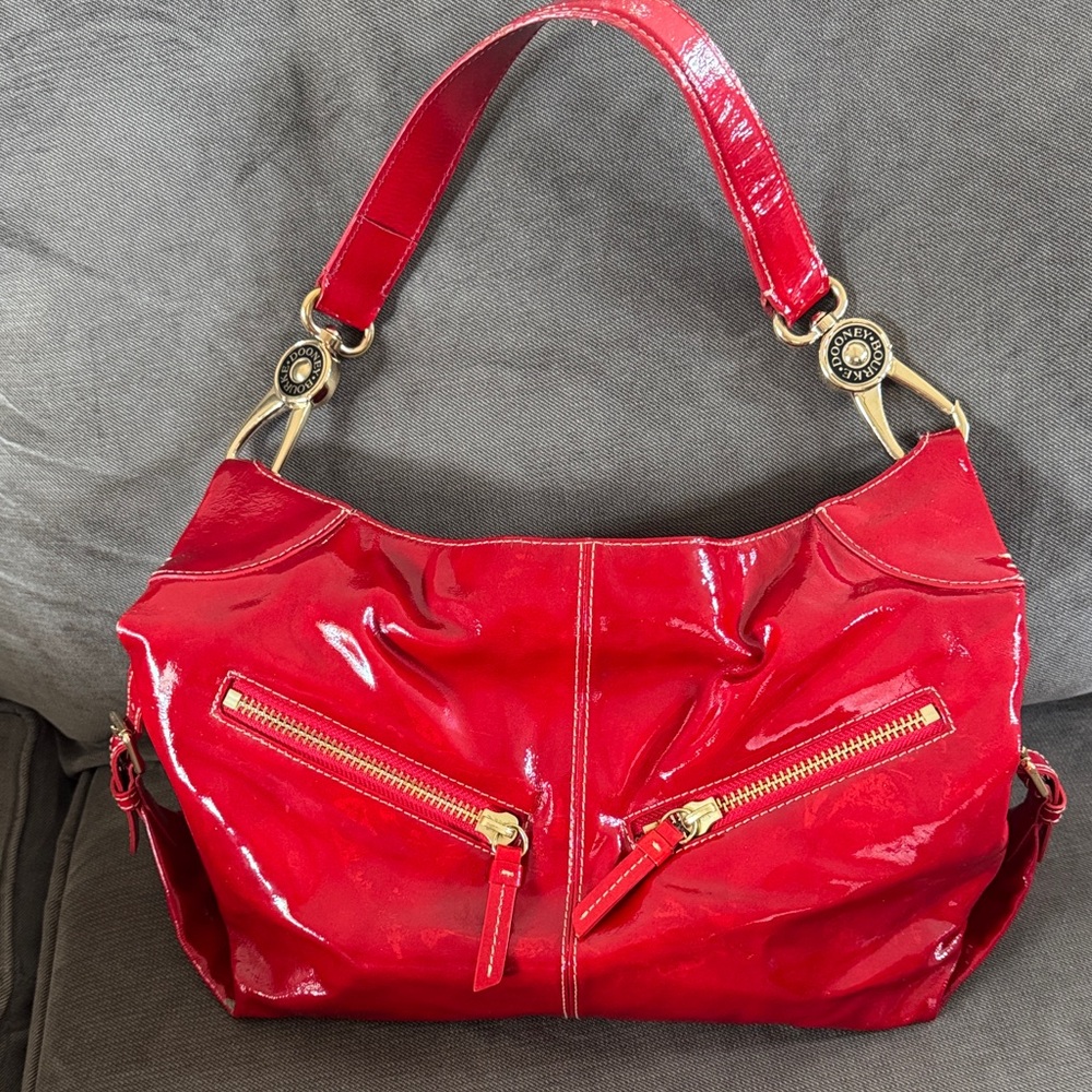 Dooney & Bourke Shiny Red Shoulder Bag